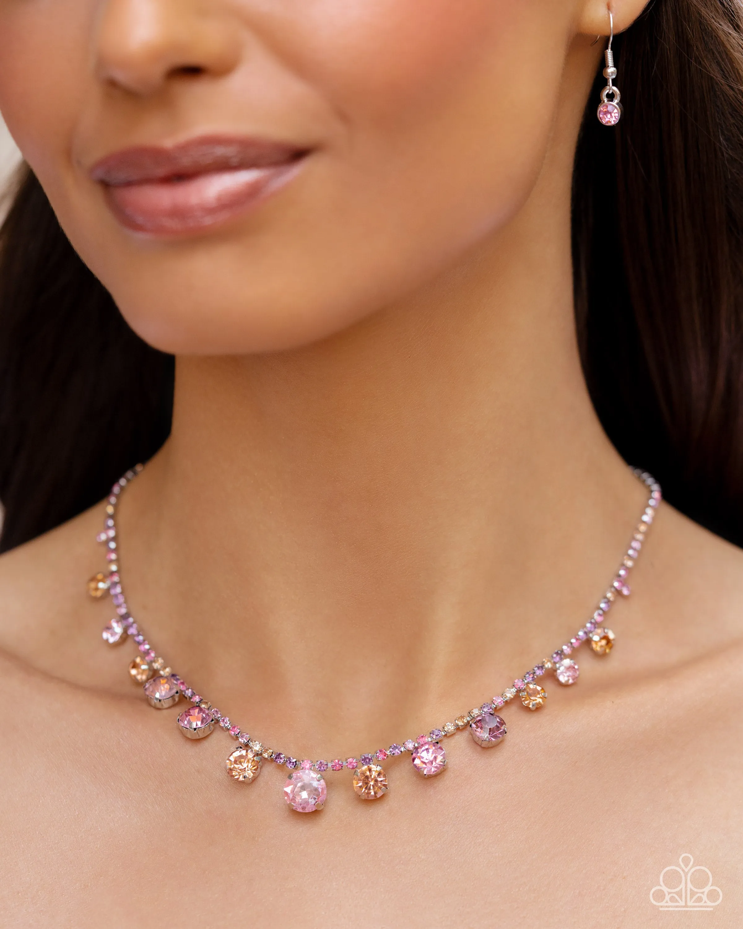 Necklaces Colorful Countess - Pink N2297