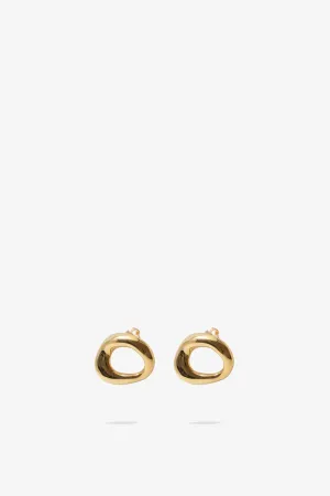 Nina Gordon - Verge Studs, 14k Gold Vermeil