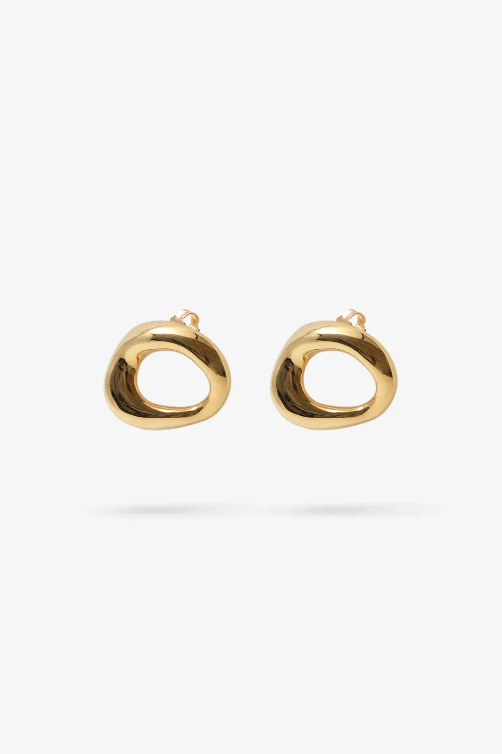 Nina Gordon Verge Studs - Gold