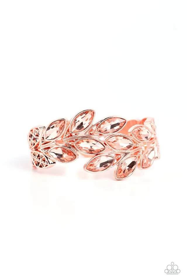 Paparazzi Bracelet ~ Luminous Laurels - Copper