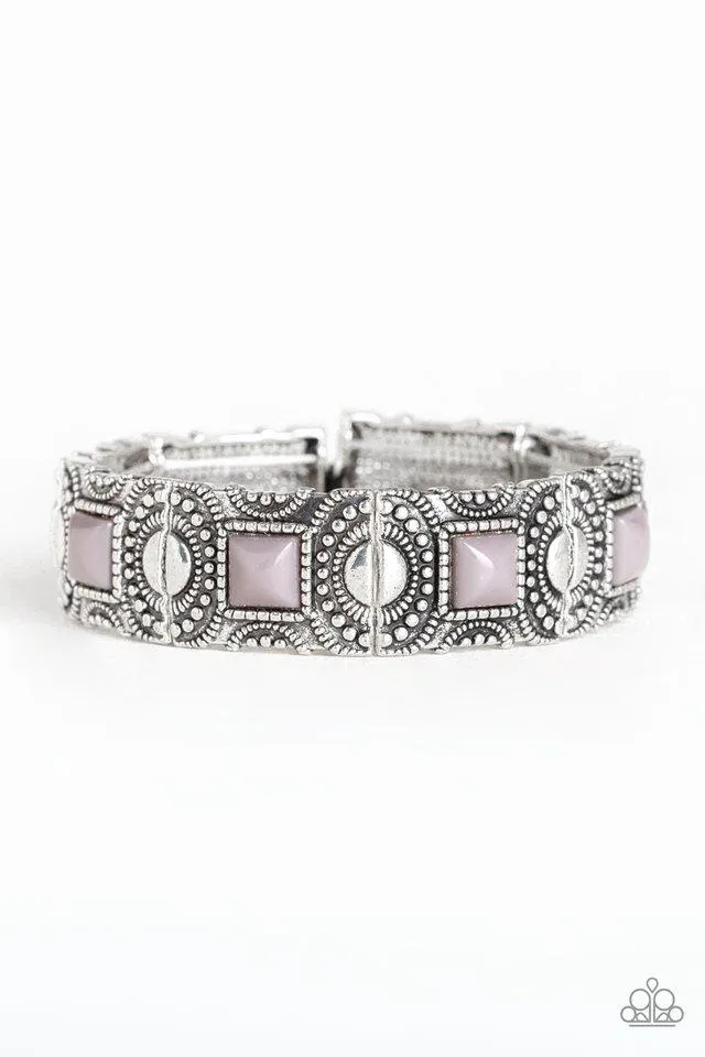 Paparazzi Bracelet ~ Tribal Trailblazer - Silver