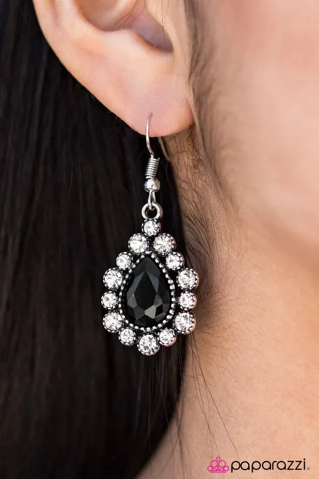 Paparazzi Earring ~ Release Your Inner Sparkle - Black