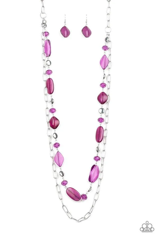 Paparazzi Necklace ~ Colorful Couture - Purple