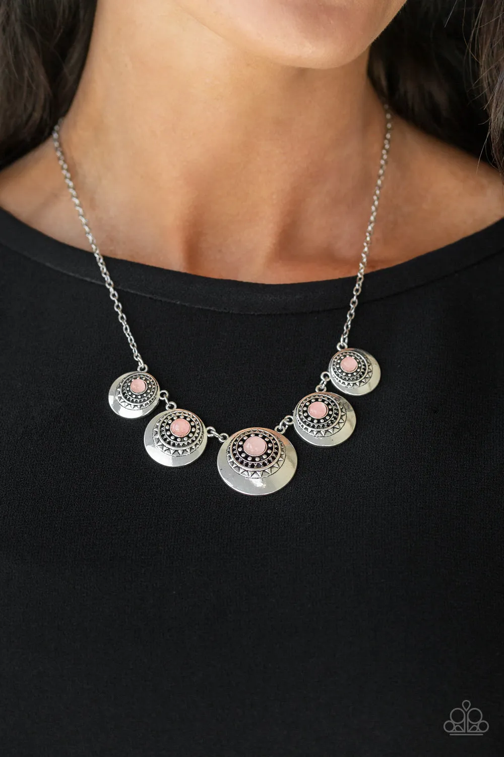 Paparazzi Necklace ~ Solar Beam - Pink