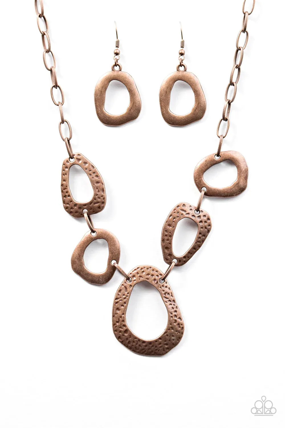 Paparazzi Necklace ~ Very CAVE-alier - Copper