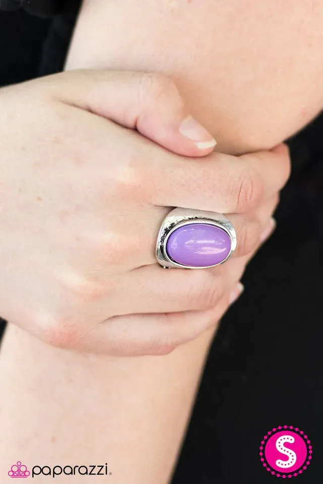 Paparazzi Ring ~ Can I Get A Yee-Haw - Purple