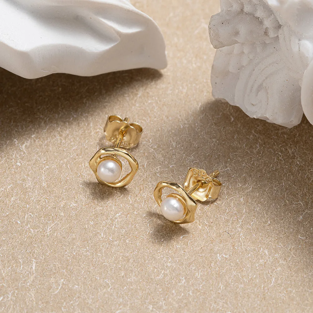 Pearl Stud Earrings