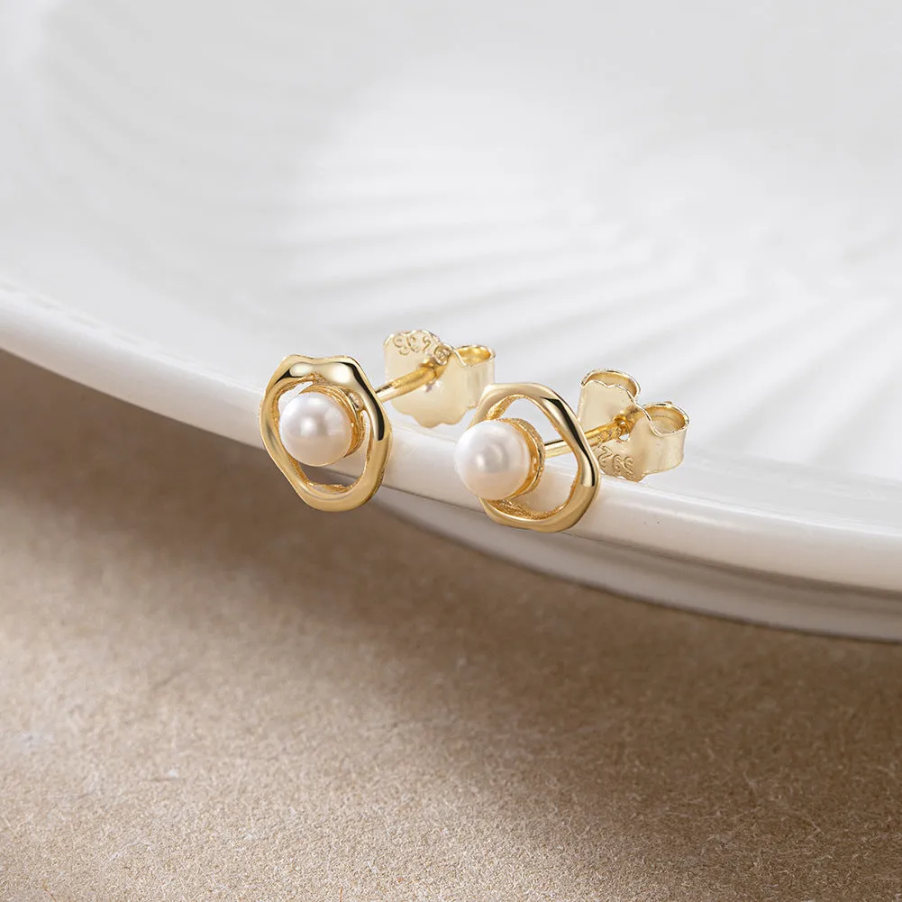 Pearl Stud Earrings