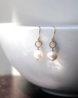 Petite Pearl Drop Earrings