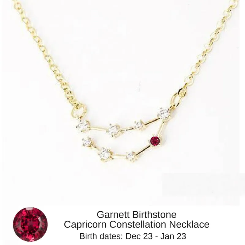 "Star Candy" - Birthstone Constellation Zodiac Necklaces