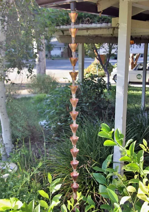 Rain Chain Copper Star Flower