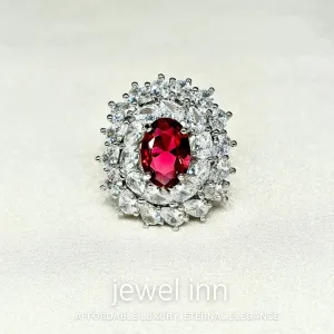 Ruby silverlight ring