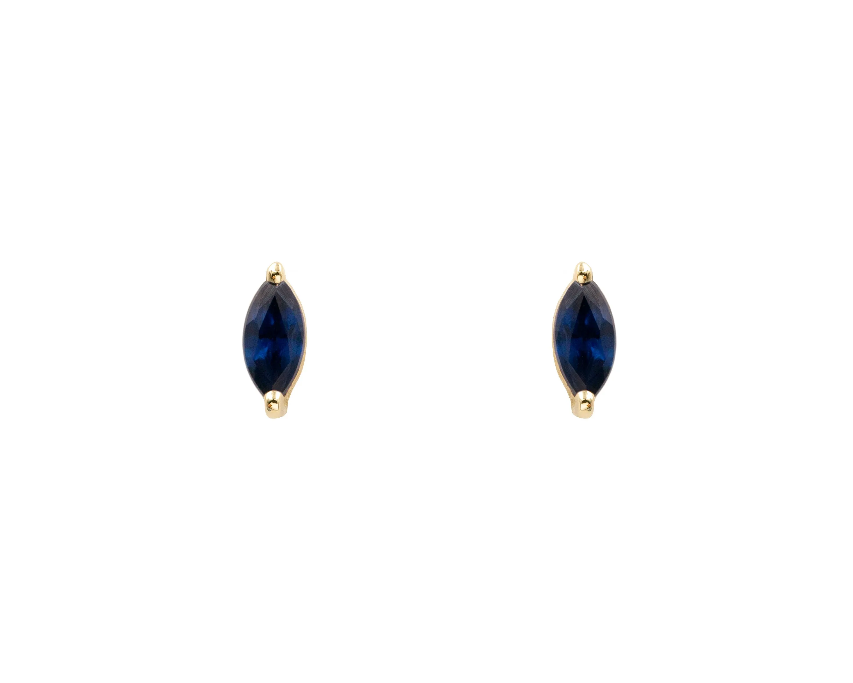 Sapphire Marquise Studs