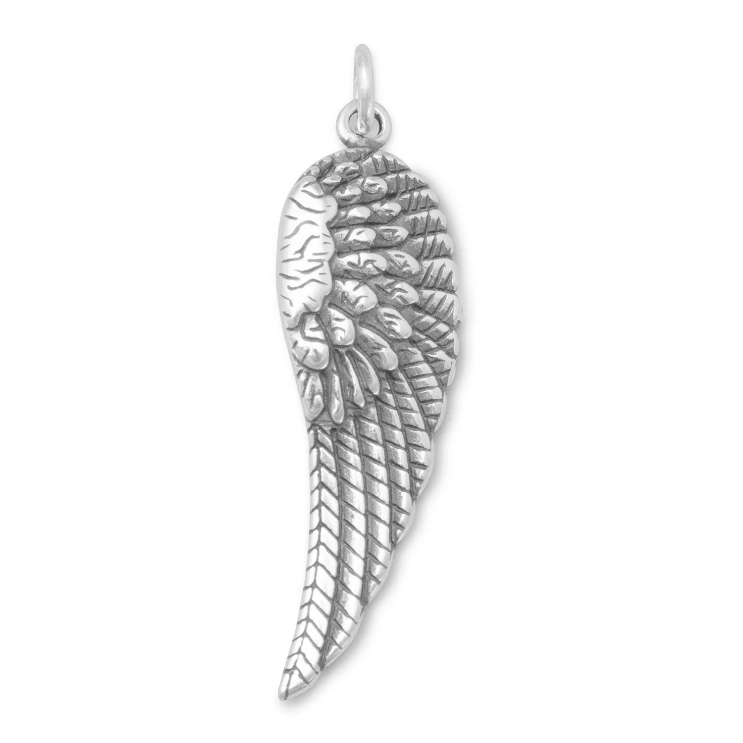 Silver Angel Wing Charm