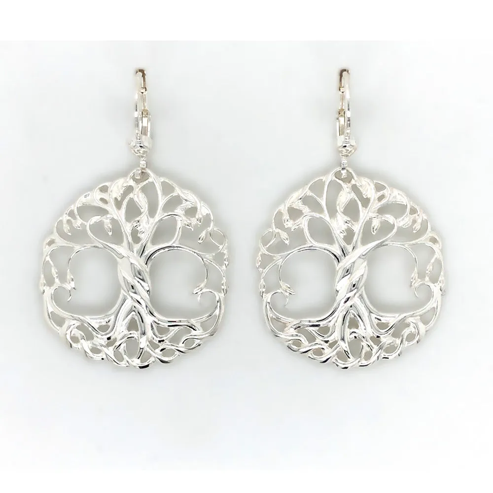 Silver Celtic "Tree of Life" Earrings