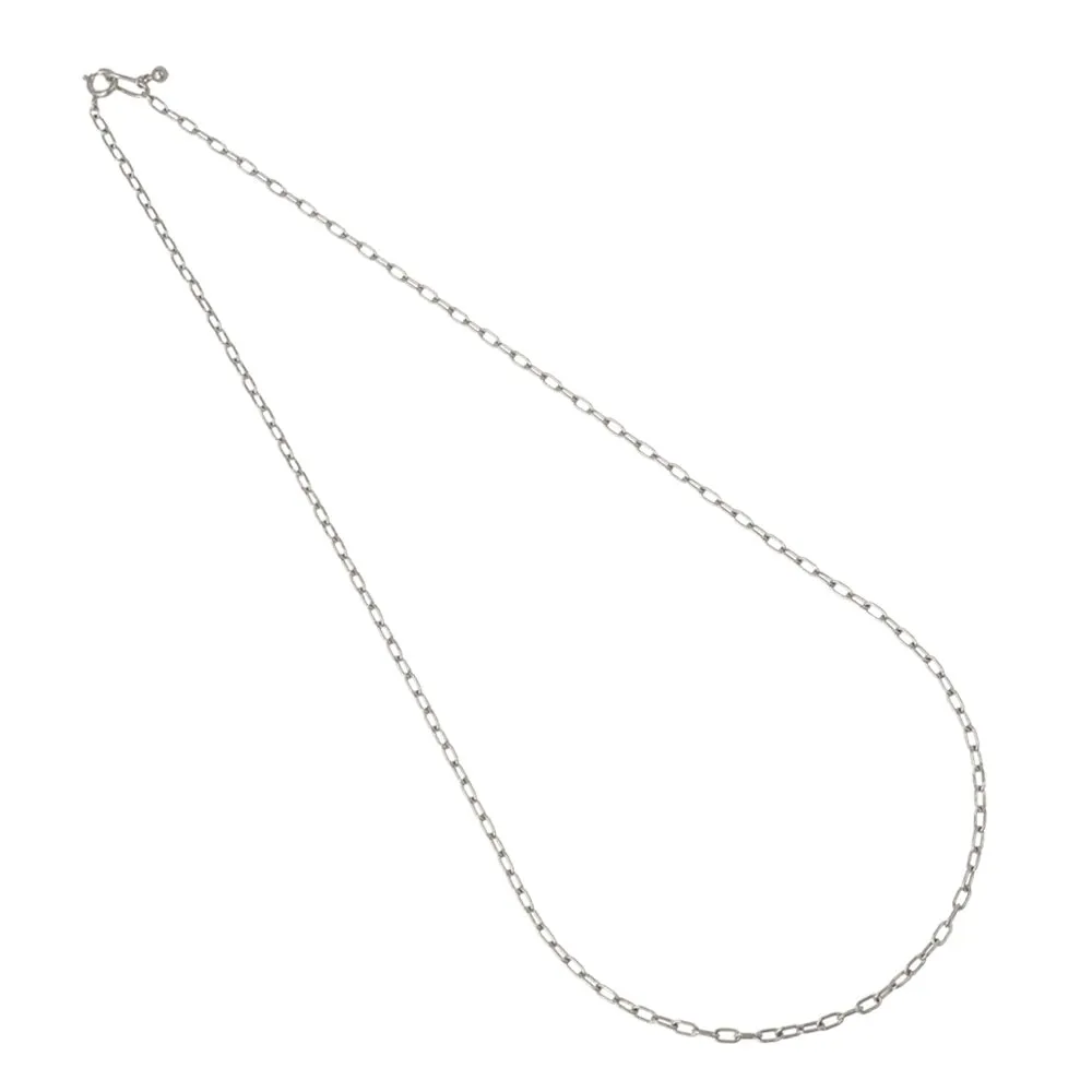 Silver Tone Loose Chain Necklace