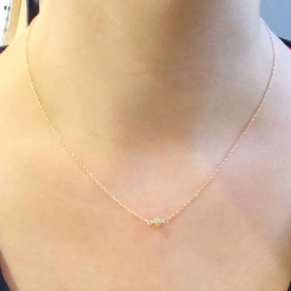 Simple Beauty Raw Diamond Necklace from brunet