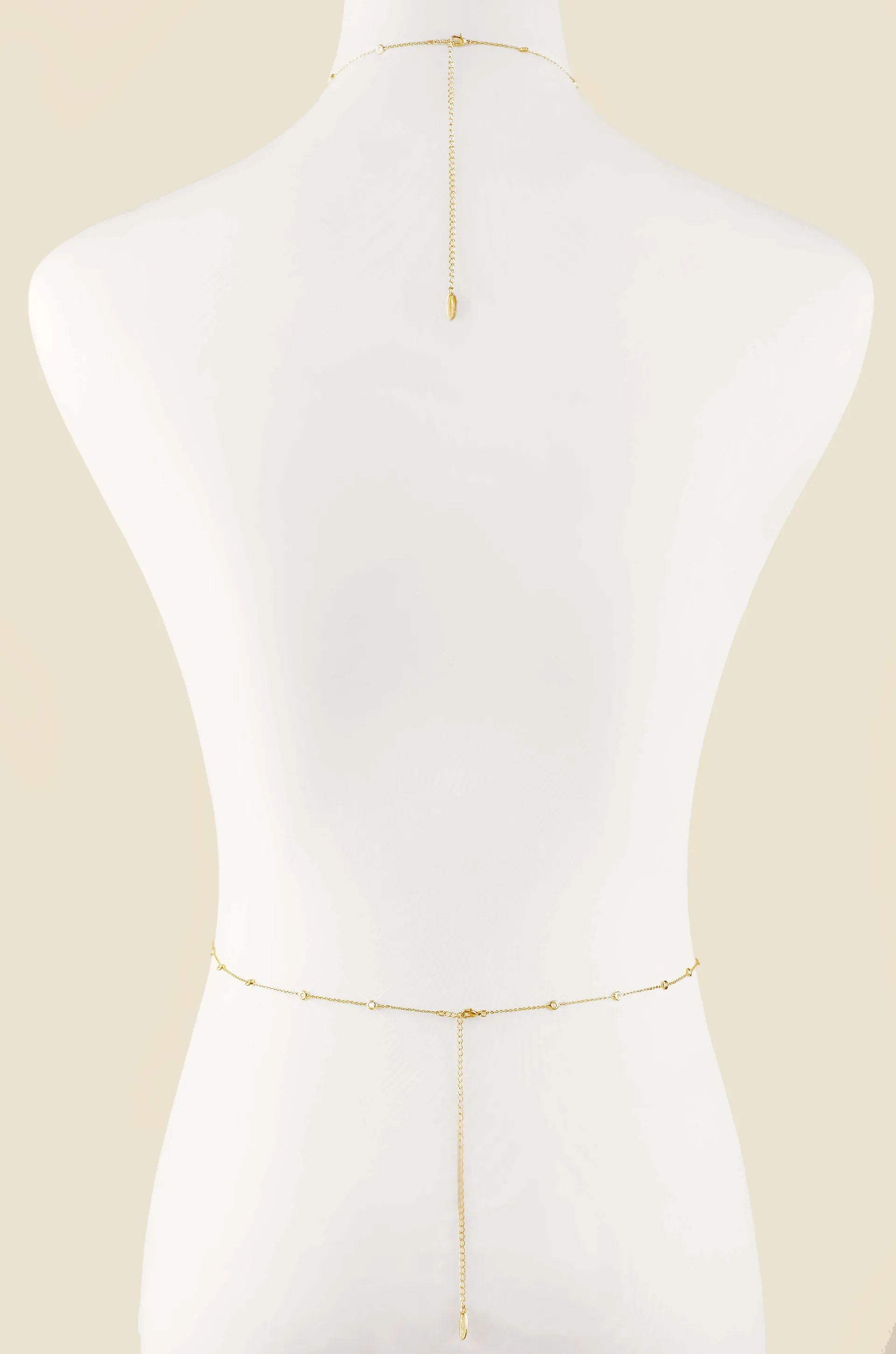 Simple Crystal X Body Chain