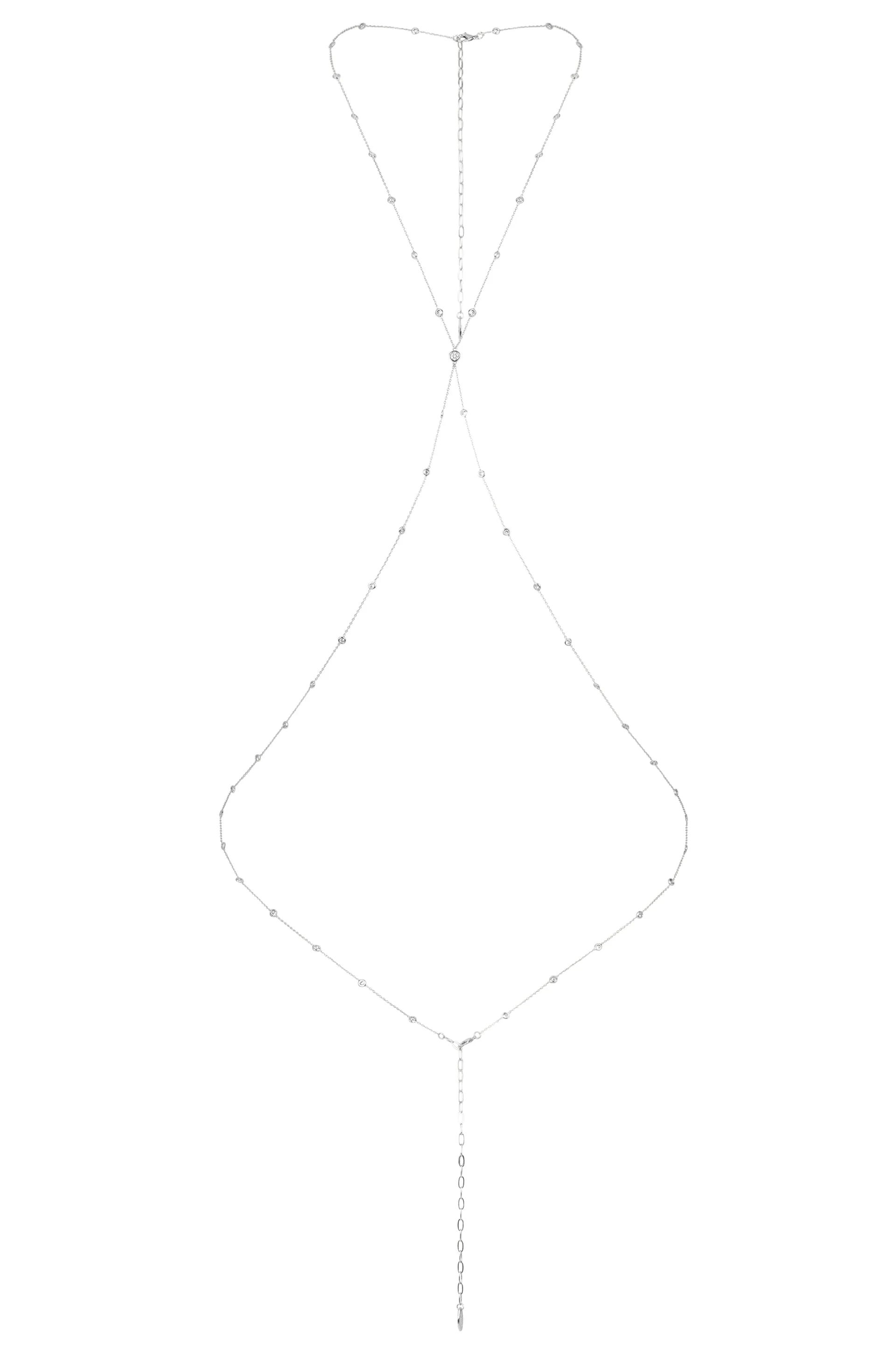 Simple Crystal X Body Chain