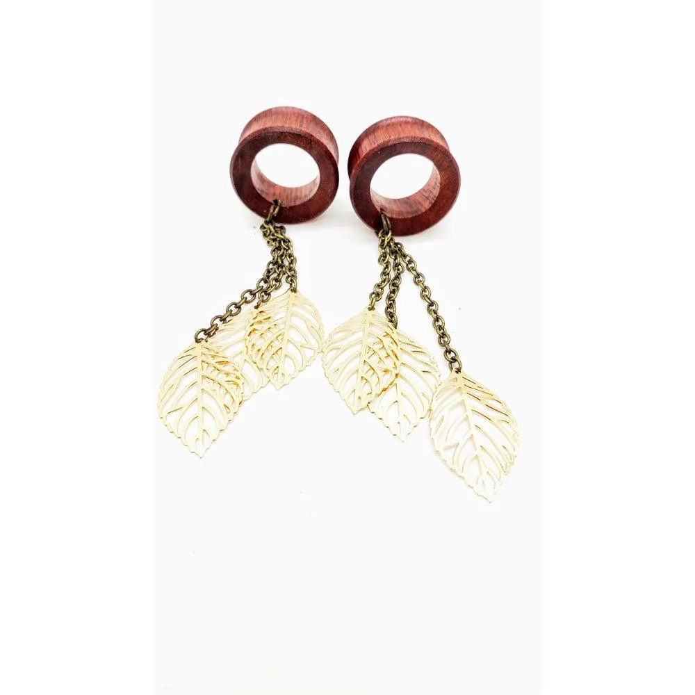 Simple Gold-Plated Tassel Drop Dangles