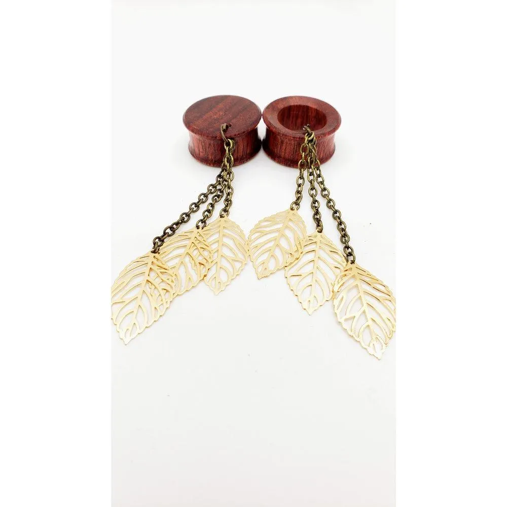 Simple Gold-Plated Tassel Drop Dangles