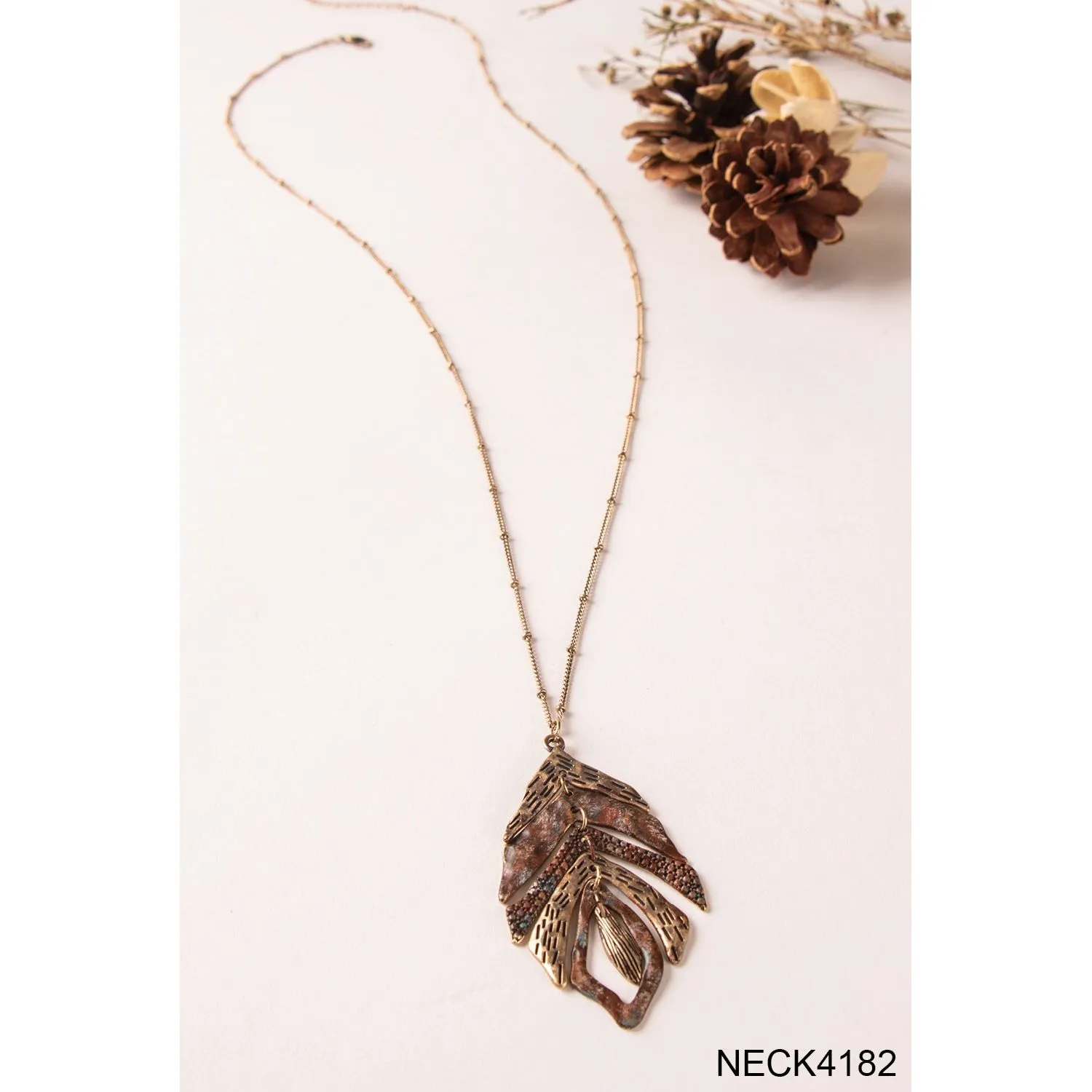 Simply Noelle Leaf Cluster Necklace