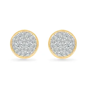 Sparkling Clusters Stud Earrings