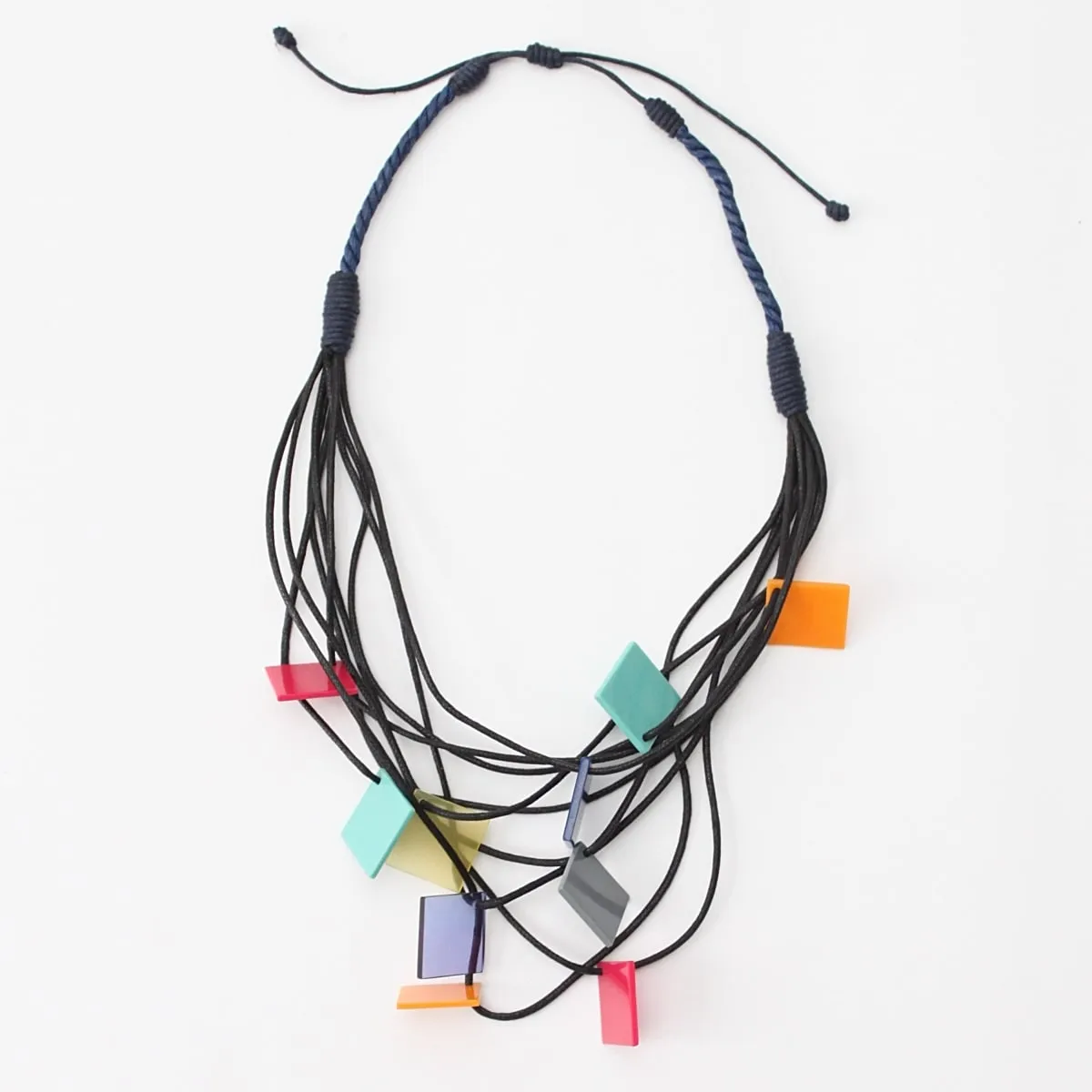 Square Multi-Strand Jackie Necklace