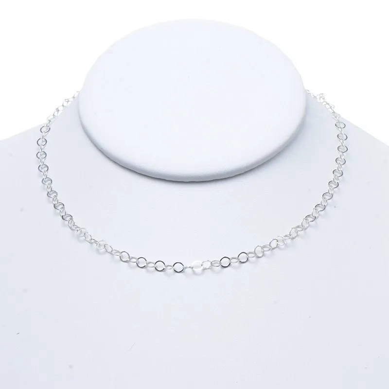 Sterling Silver 3mm Circle Layering Chain