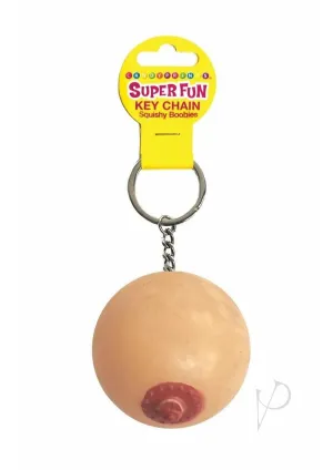 Super Fun Key Chain One Squishy Boob