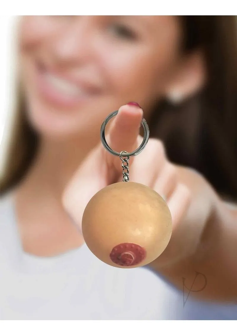 Super Fun Key Chain One Squishy Boob