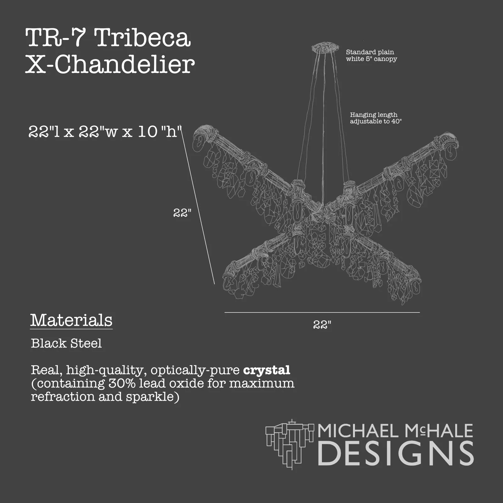 Tribeca X-Chandelier