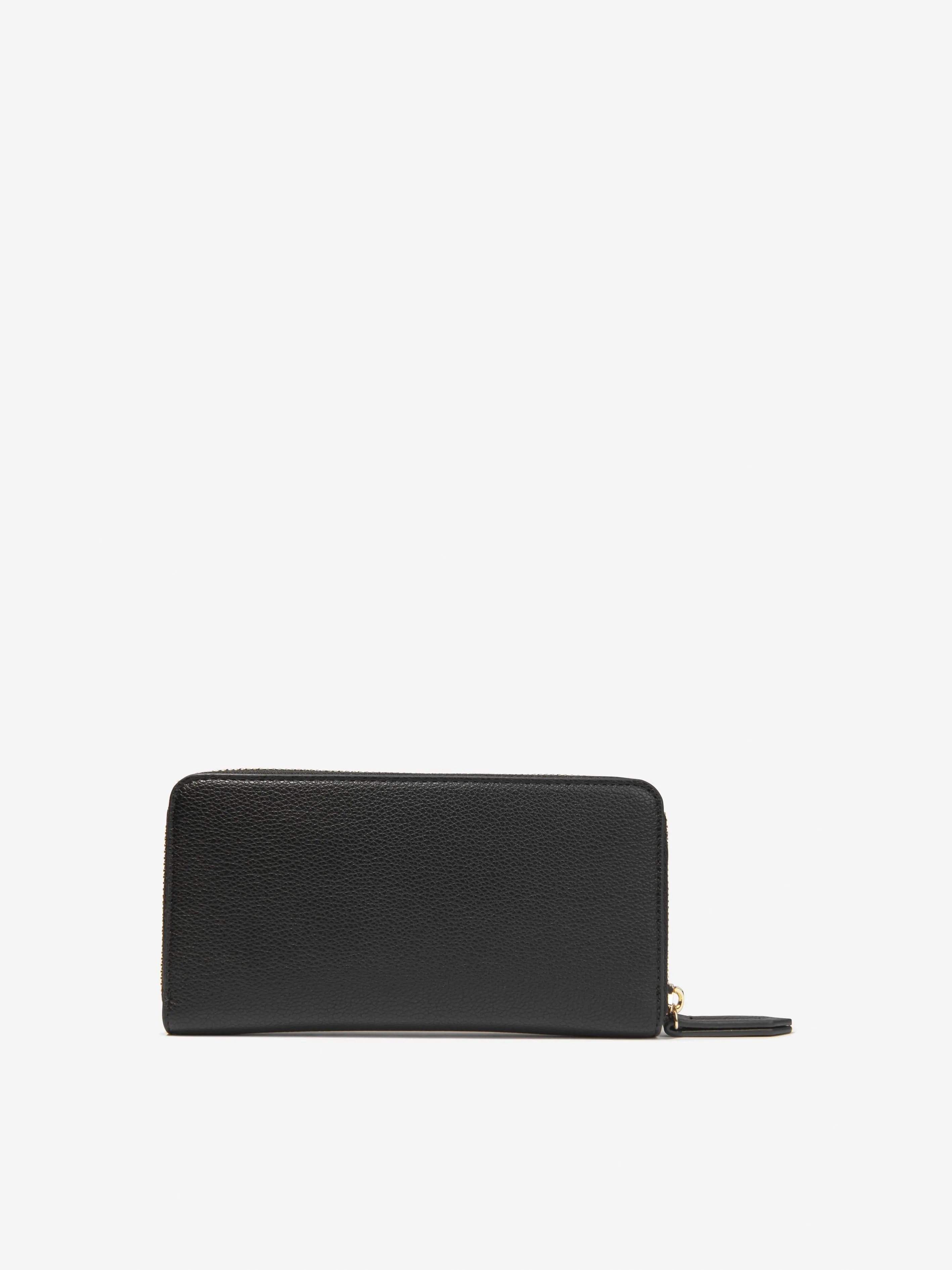 Valentino Girls Pie Re Zip Around Wallet in Black (W: 2.5cm)