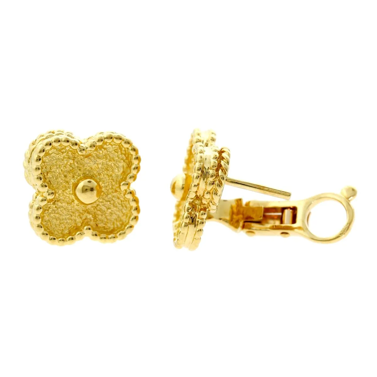 Van Cleef Arpels Vintage Alhambra Gold Earrings