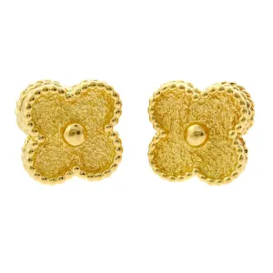 Van Cleef Arpels Vintage Alhambra Gold Earrings