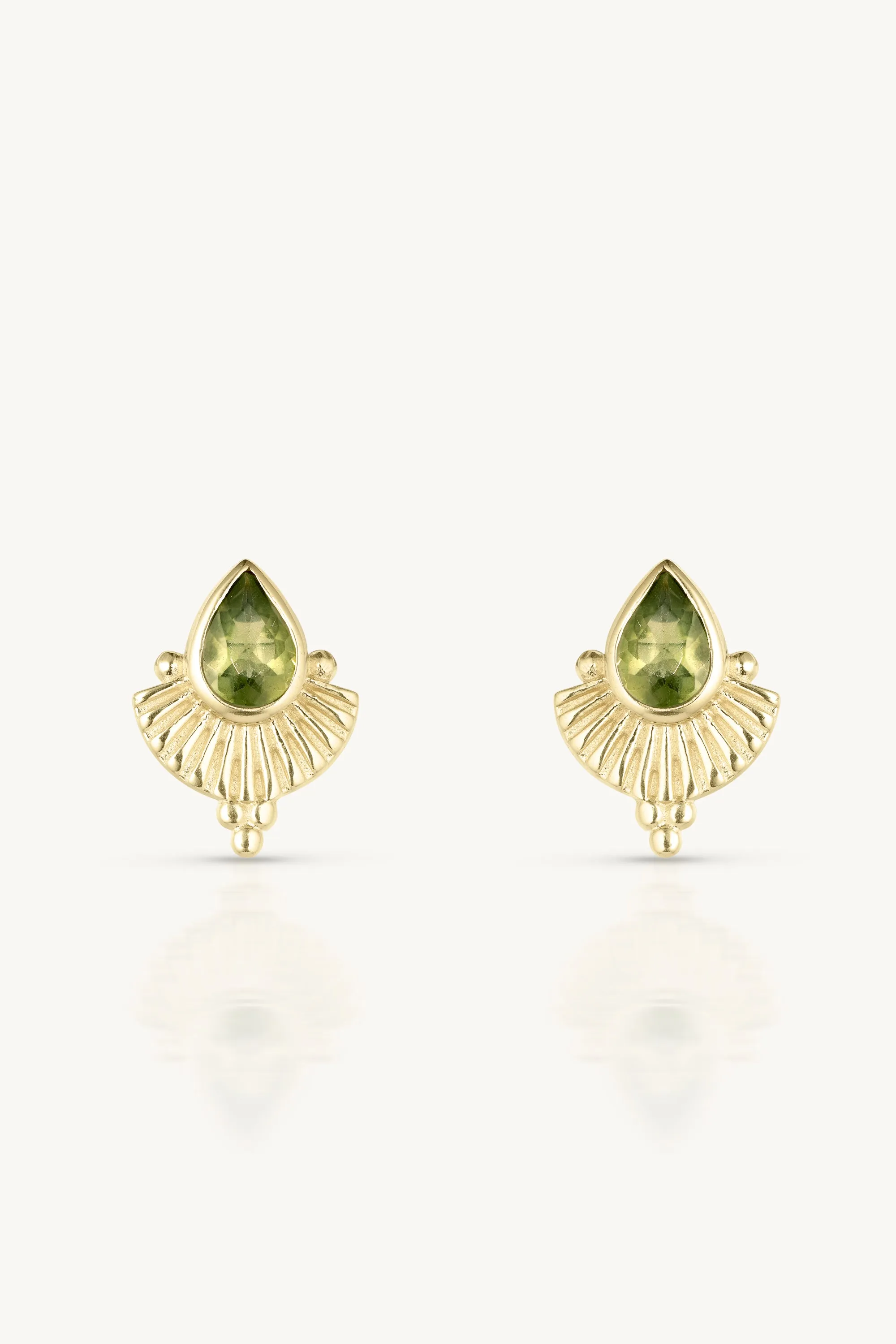 Venus Apatite Gold Earrings