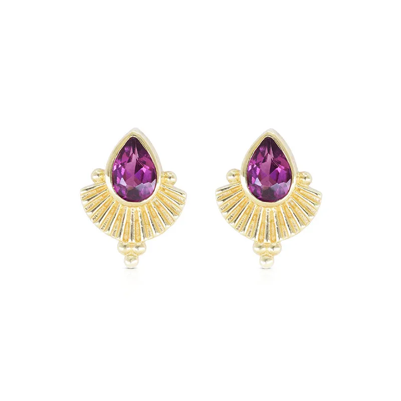 VENUS RHODOLITE EARRINGS