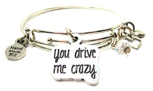 You Drive Me Crazy Expandable Bangle Bracelet Set