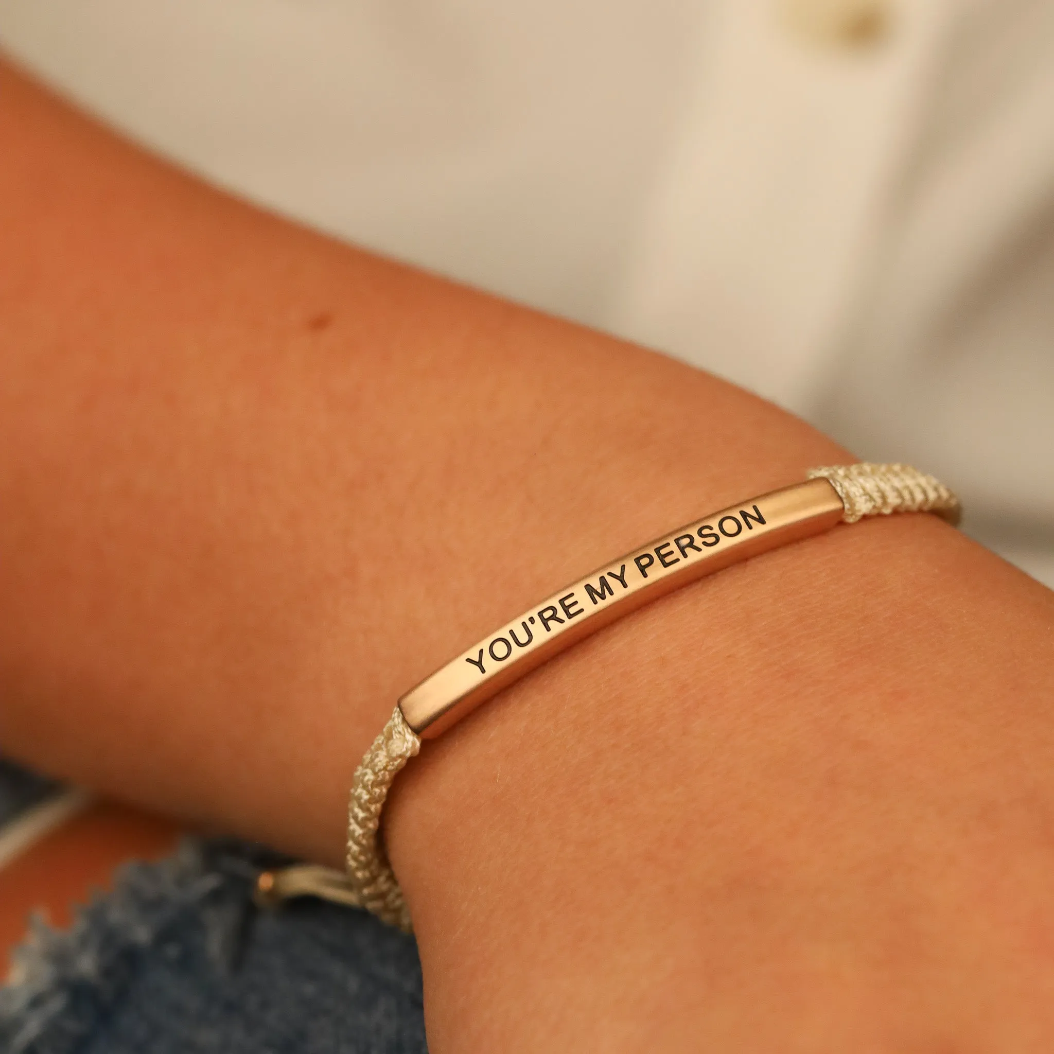 YOU'RE MY PERSON ROPE BRACELET