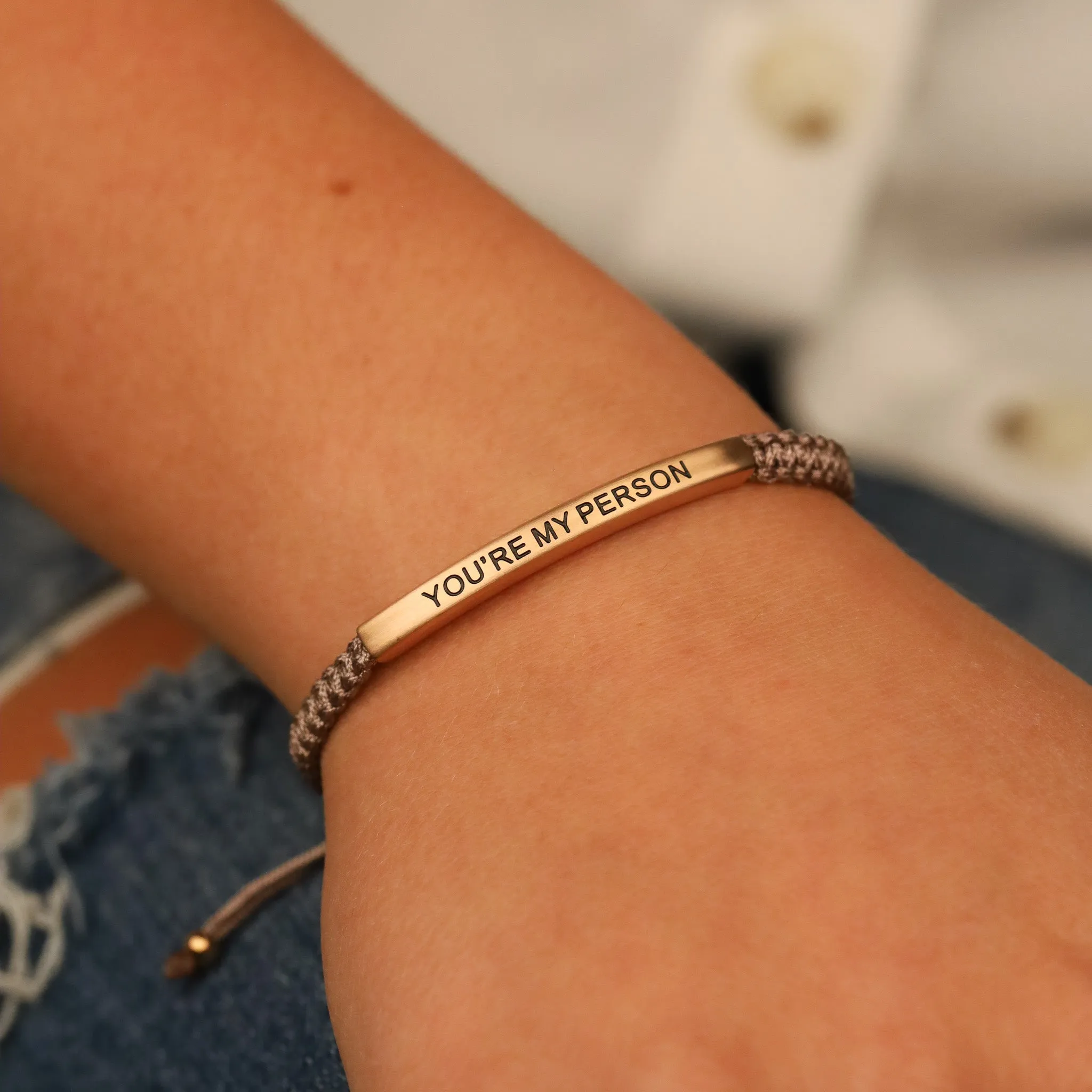 YOU'RE MY PERSON ROPE BRACELET