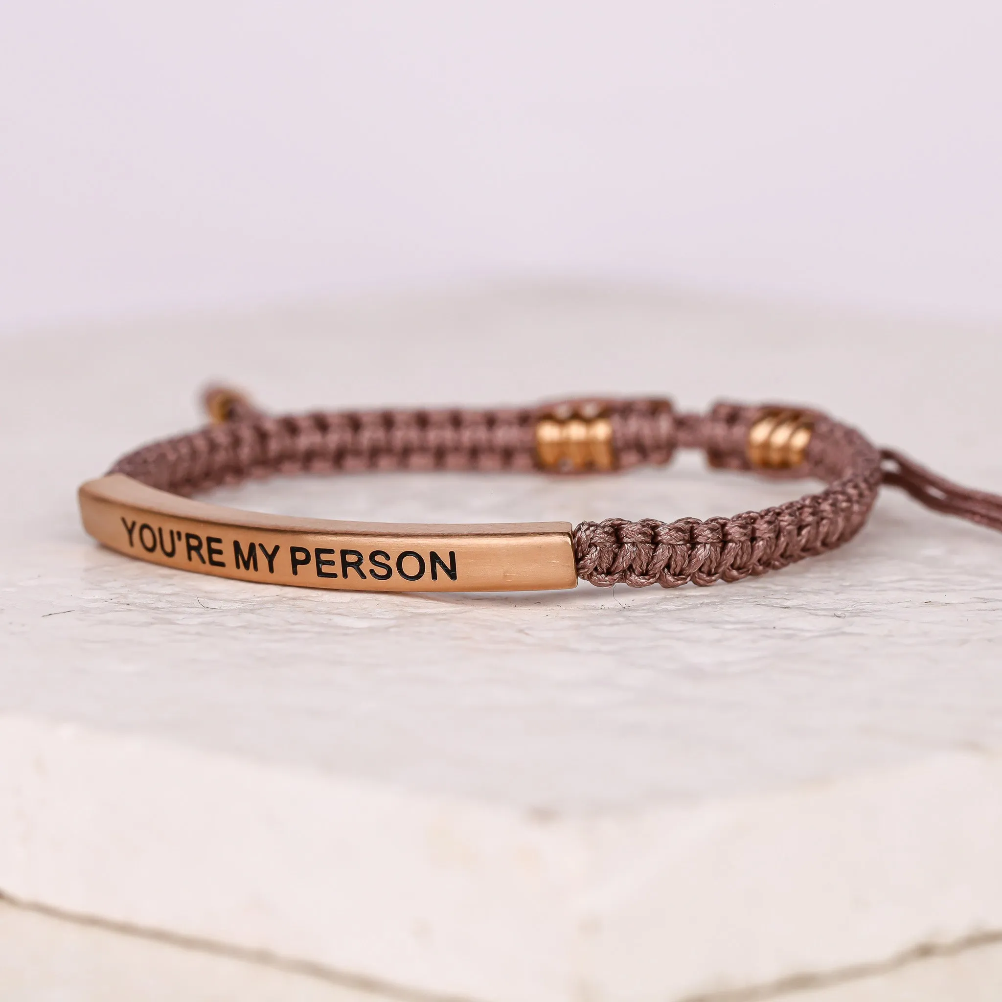 YOU'RE MY PERSON ROPE BRACELET