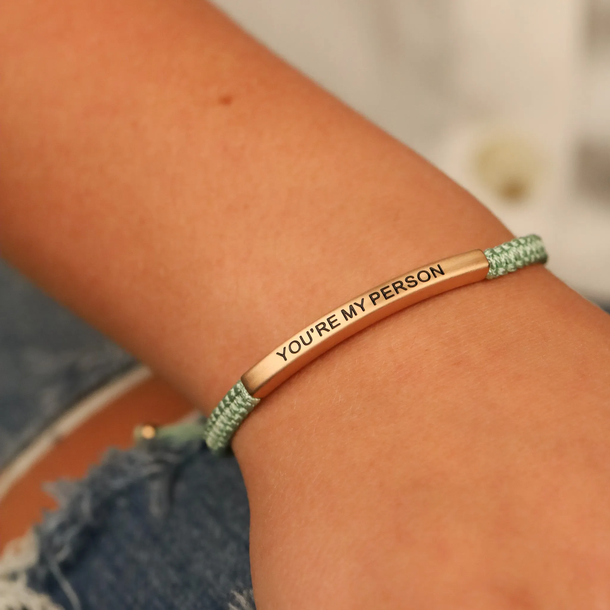 YOU'RE MY PERSON ROPE BRACELET