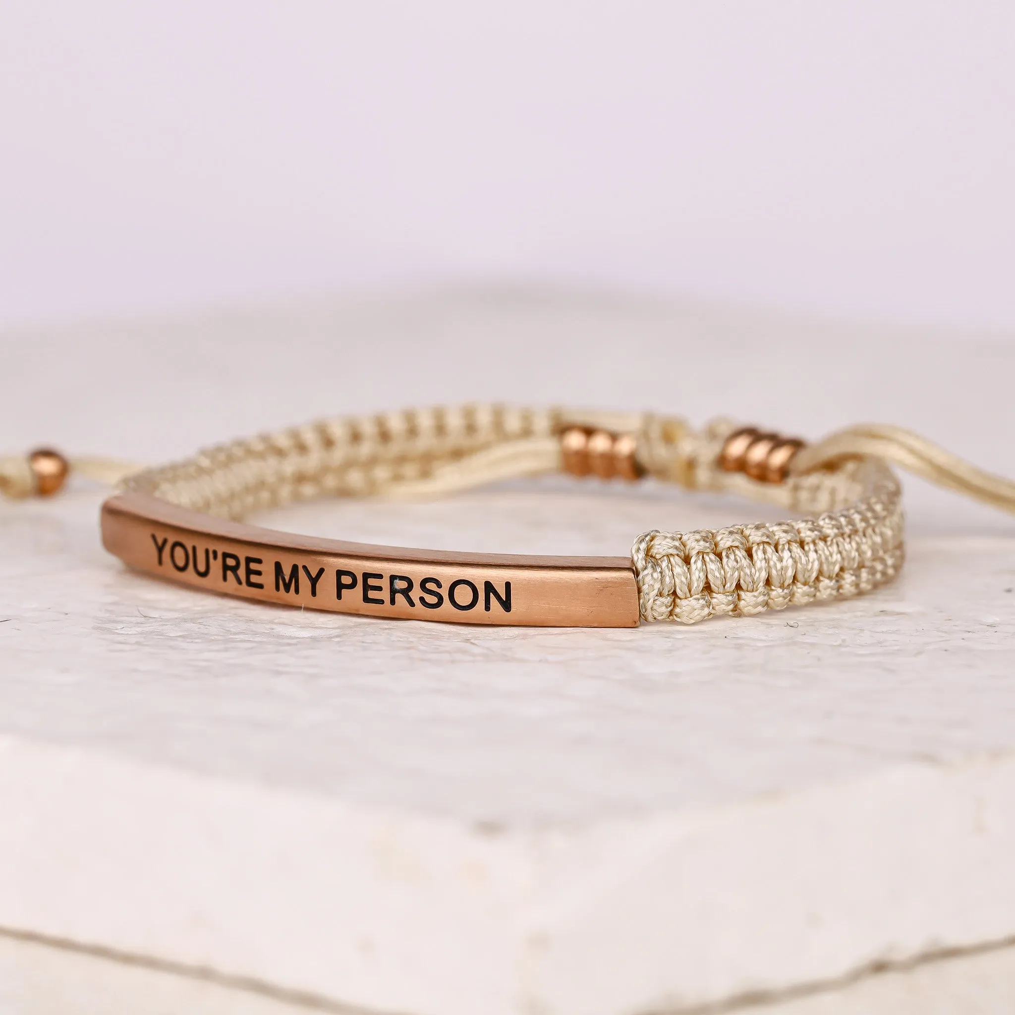 YOU'RE MY PERSON ROPE BRACELET